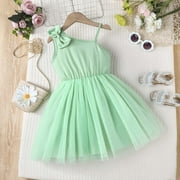 MJTBGFSWG Easter Dresses for Toddler Girls Girls One Shoulder Dress Summer Party Graduation Semi formal Short Dresses 3 7 Years